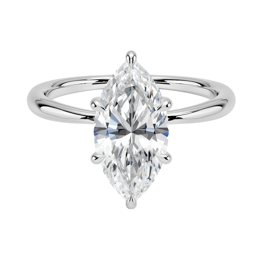 Freesia Solitaire Diamond Engagement Ring