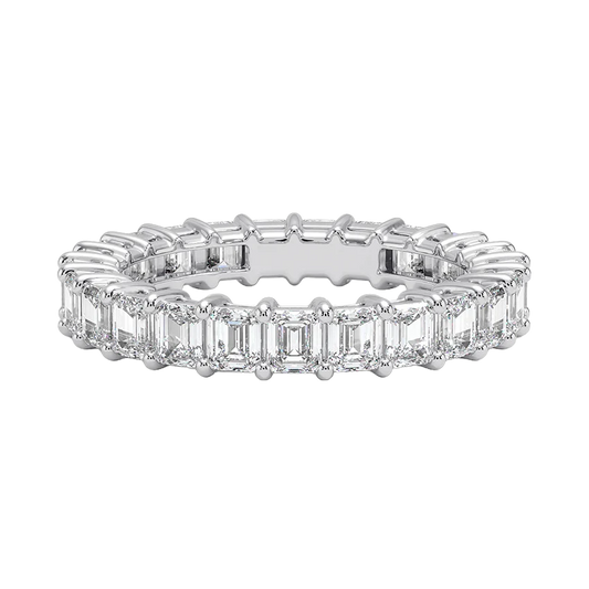 Aurelie Emerald Eternity Diamond Ring