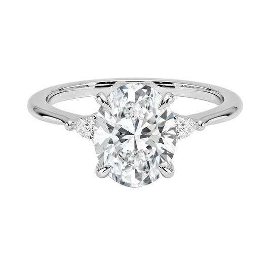 Aria Three Stone Diamond Engagement Ring