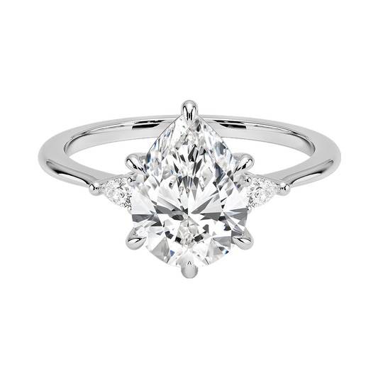 Aria Three Stone Diamond Engagement Ring