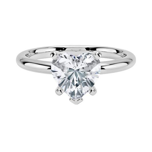 Comfort Fit Six-Prong Solitaire Diamond Engagement Ring