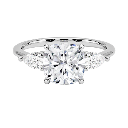 Clio Three Stone Diamond Engagement Ring