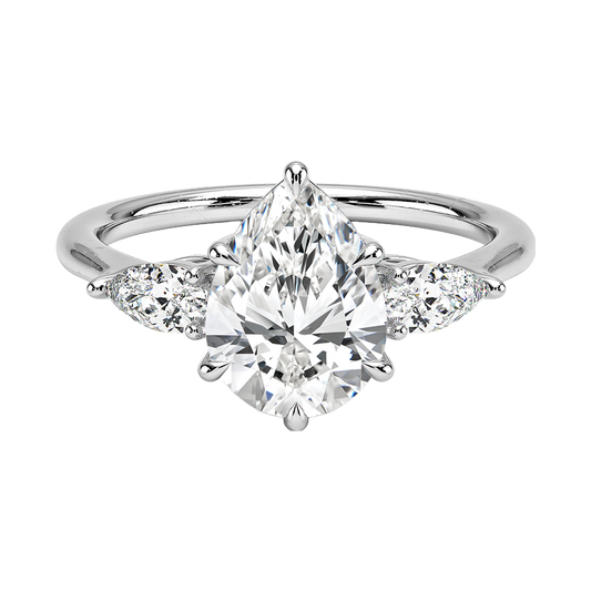 Cynthia Three Stone Diamond Engagement Ring