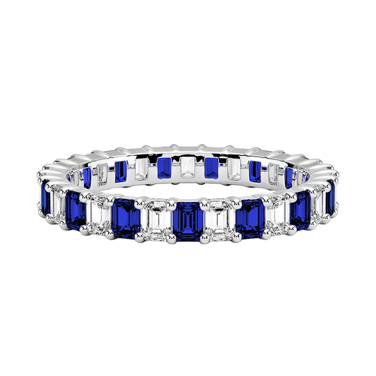 Élise Eternity Sapphire and Diamond Ring