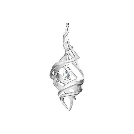 Ancient Magic Entwined Enchantment Diamond Pendant