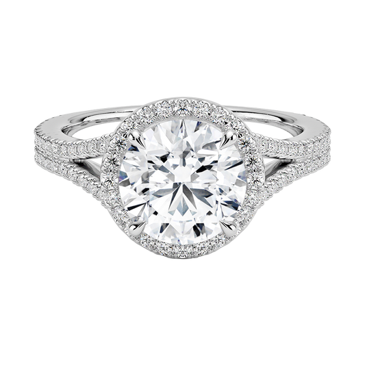 Fortuna Halo Diamond Engagement Ring