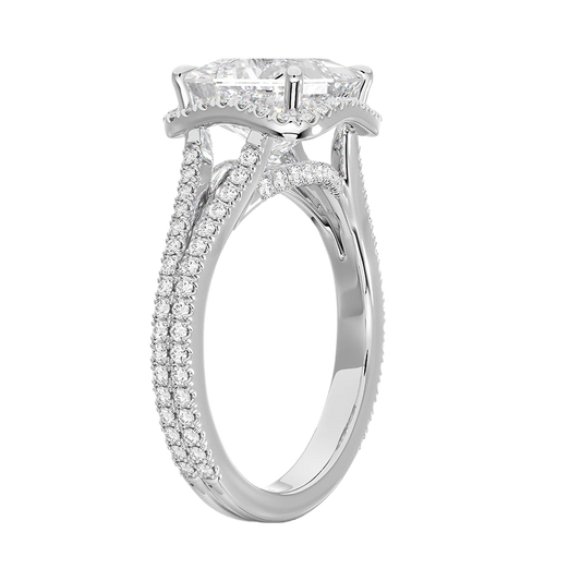 Fortuna Halo Diamond Engagement Ring