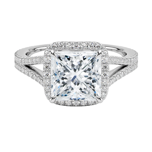 Fortuna Halo Diamond Engagement Ring