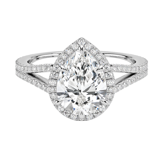 Fortuna Halo Diamond Engagement Ring