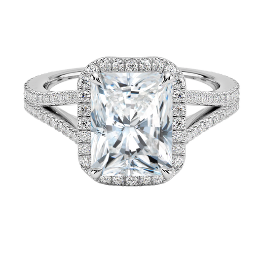 Fortuna Halo Diamond Engagement Ring