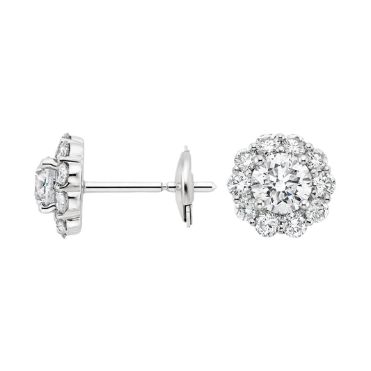 Fleur Moselle Diamond Earrings