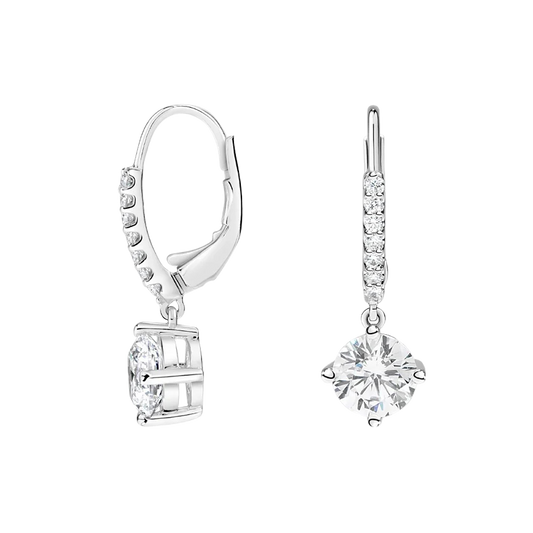 Mariana Compass Point Diamond Drop Earrings