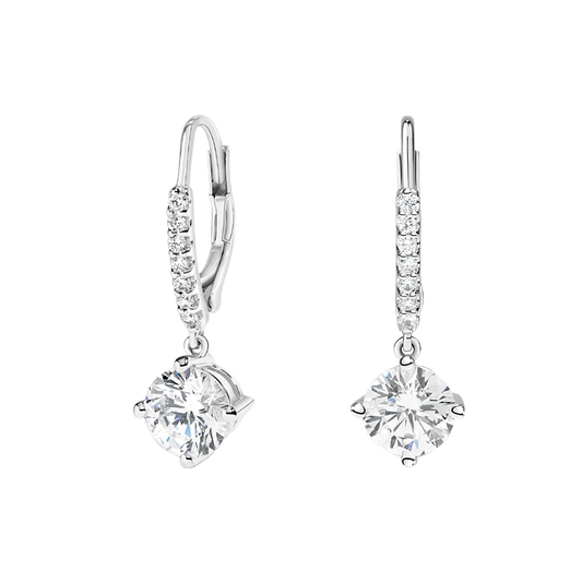 Mariana Compass Point Diamond Drop Earrings