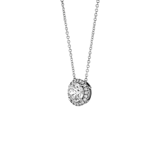 Eilleen Diamond Halo Pendant