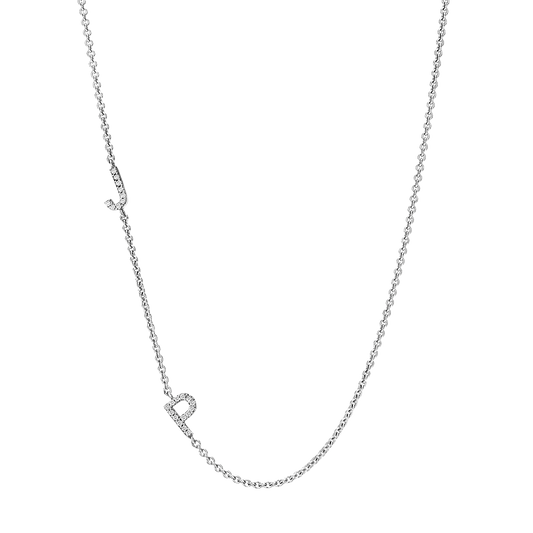 Pleasance Initial Diamond Strand Necklace