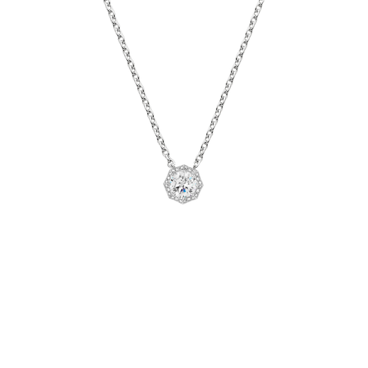 Teagan Art Deco Bloom Diamond Pendant