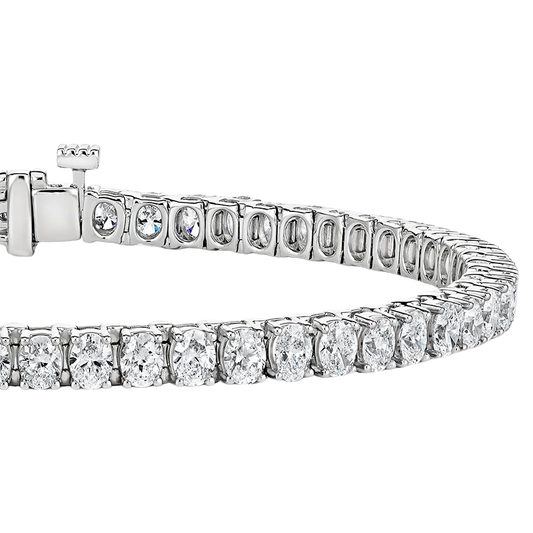 Denese Oval Diamond Tennis Bracelet