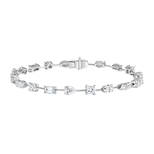 Paris Multi-Shape Diamond Tennis Bracelet