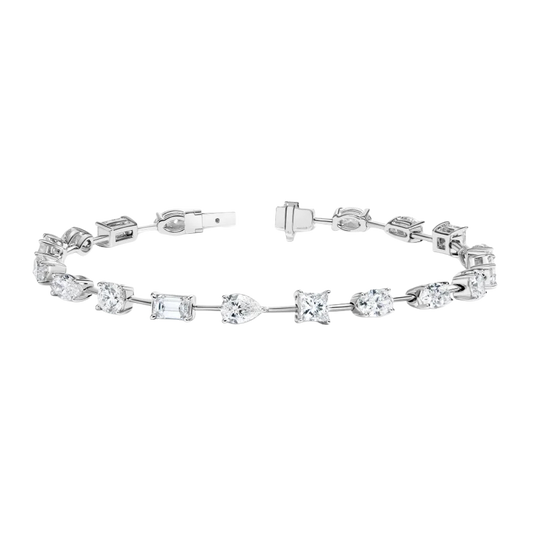 Paris Multi-Shape Diamond Tennis Bracelet