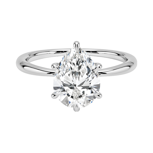 Freesia Solitaire Diamond Engagement Ring