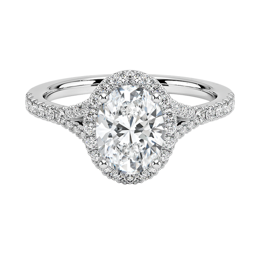 Joy Halo Diamond Engagement Ring