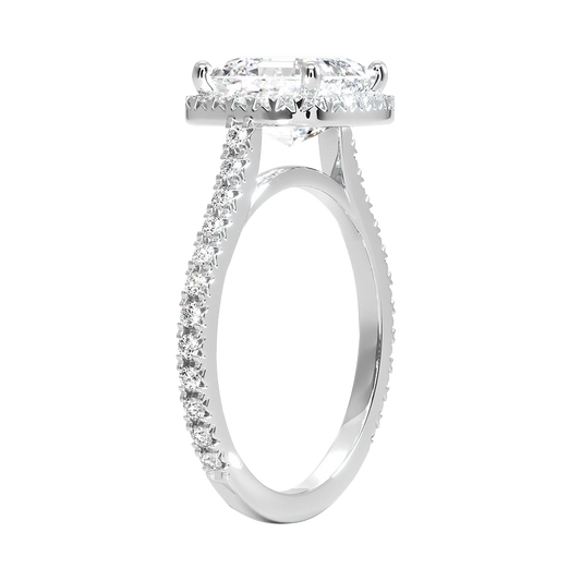 Luxe Amoura Halo Diamond Engagement Ring