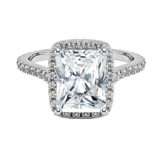 Luxe Antheia Halo Diamond Engagement Ring