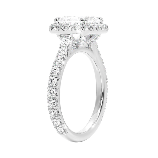 Luxe Shayna Halo Diamond Engagement Ring