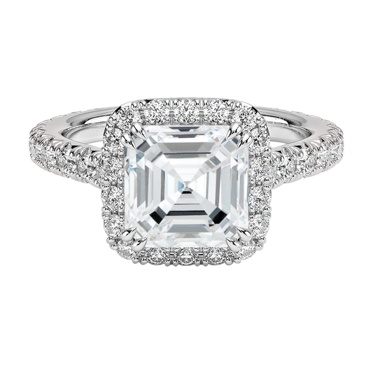 Luxe Shayna Halo Diamond Engagement Ring