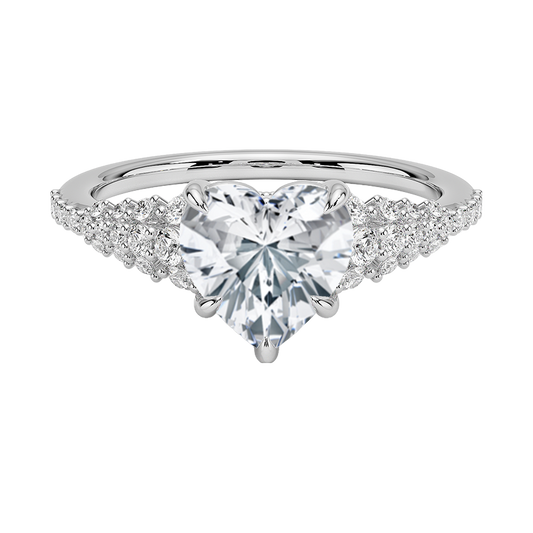 Miciah Tapered Diamond Engagement Ring