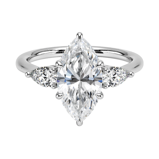 Sparkling Three Stone Diamond Engagement Ring