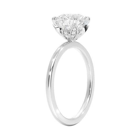 Petal Diamond Engagement Ring