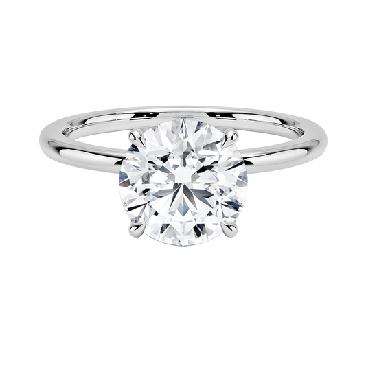 Petal Diamond Engagement Ring