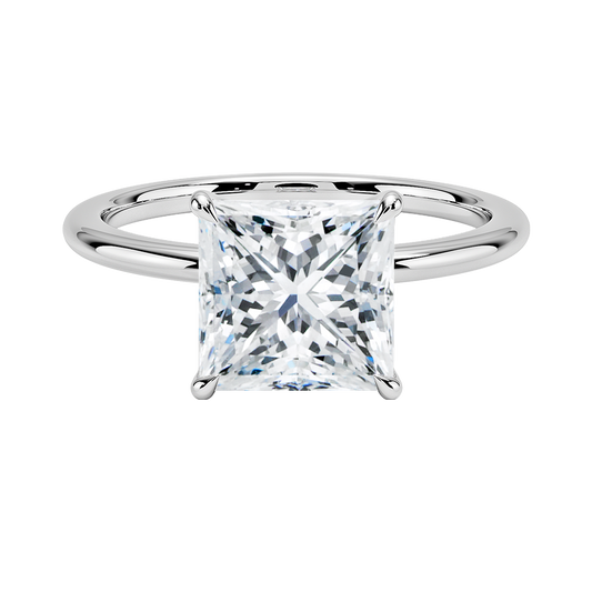 Petite Elodie Solitaire Diamond Engagement Ring