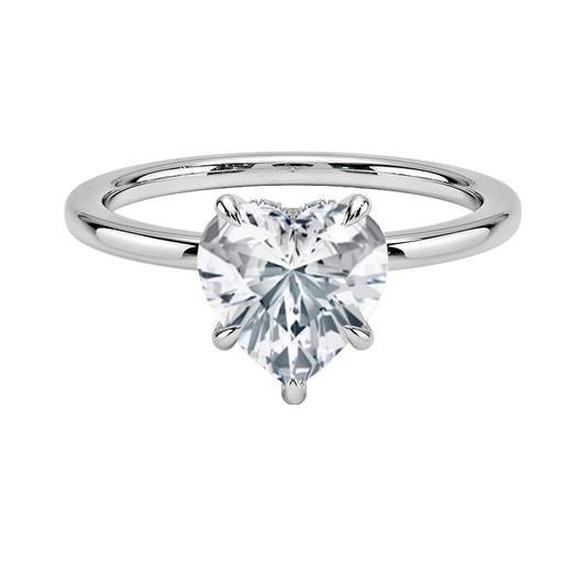 Secret Halo Diamond Engagement Ring