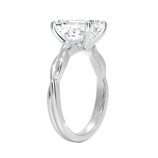 Twisted Vine Solitaire Engagement Ring