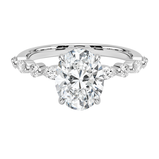 Versailles Hidden Halo Diamond Engagement Ring