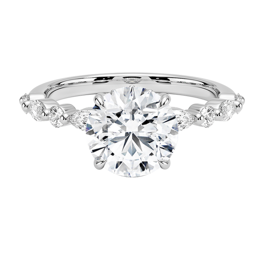 Versailles Hidden Halo Diamond Engagement Ring