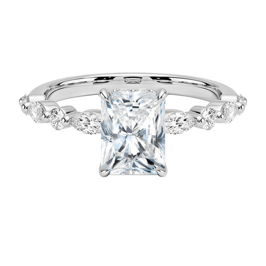 Versailles Hidden Halo Diamond Engagement Ring