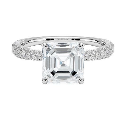 Zinnia Diamond Engagement Ring